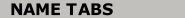 NAME TABS