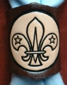 EMBOSSED LEATHER SCOUT WOGGLE