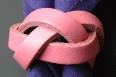 PINK 3 STRAND WOVEN WOGGLE