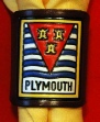 PLYMOUTH DISTRICT SCOUTS EMBOSSED AND COLOURED WOGGLE