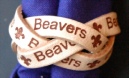 3 STRAND BRANDED WOVEN BEAVER WOGGLE