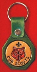 GREEN EMBOSSED CUB KEYRING