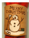 PYROGRAPHY SNOWMAN WOGGLE