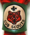 GREEN EMBOSSED CUB WOGGLE
